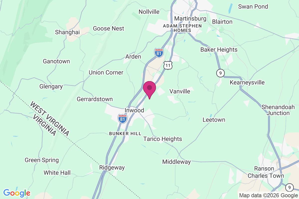 Darkesville map
