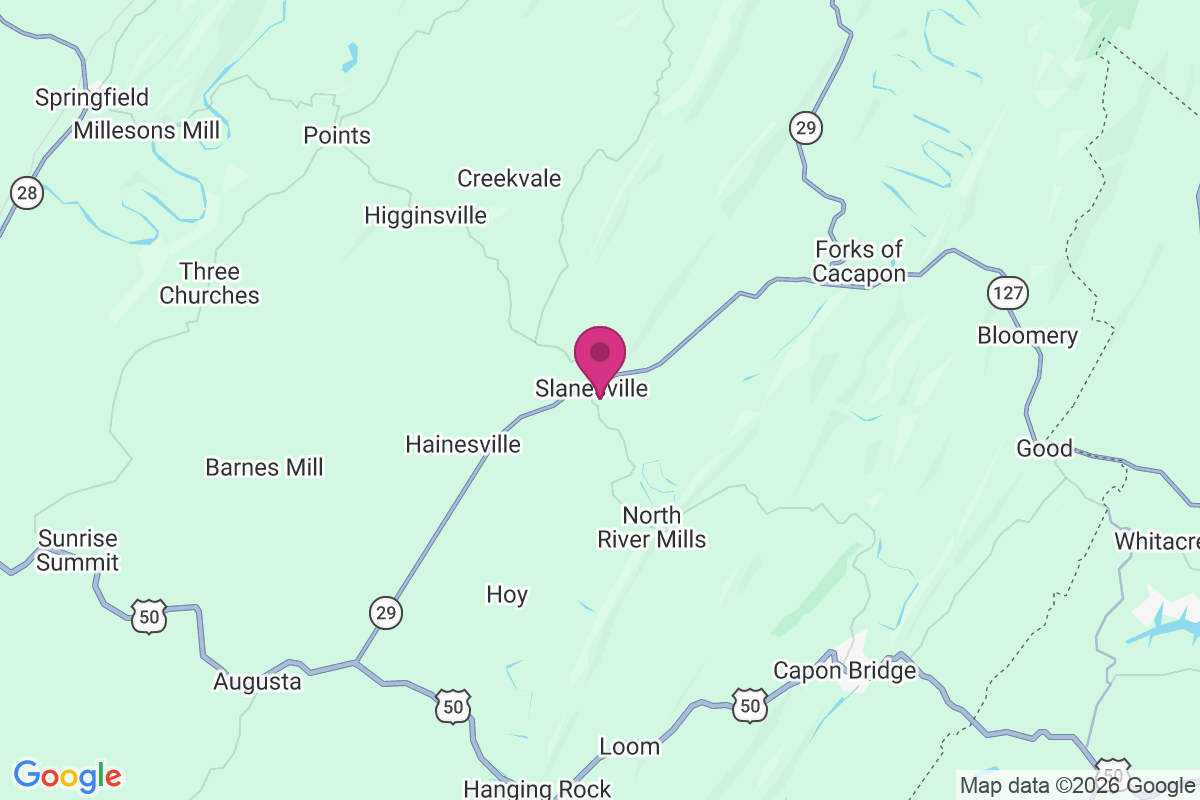 Slanesville map