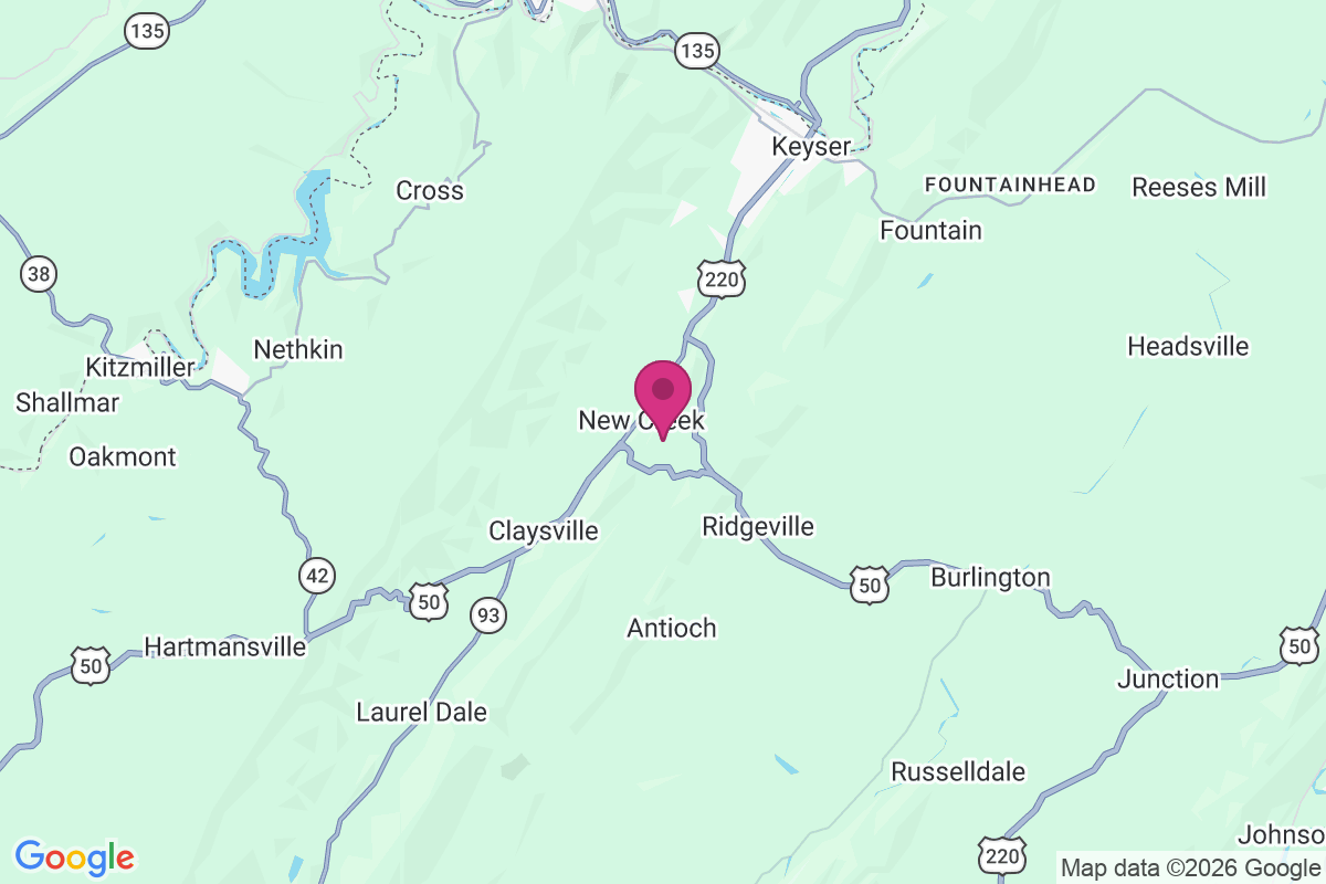 New Creek map
