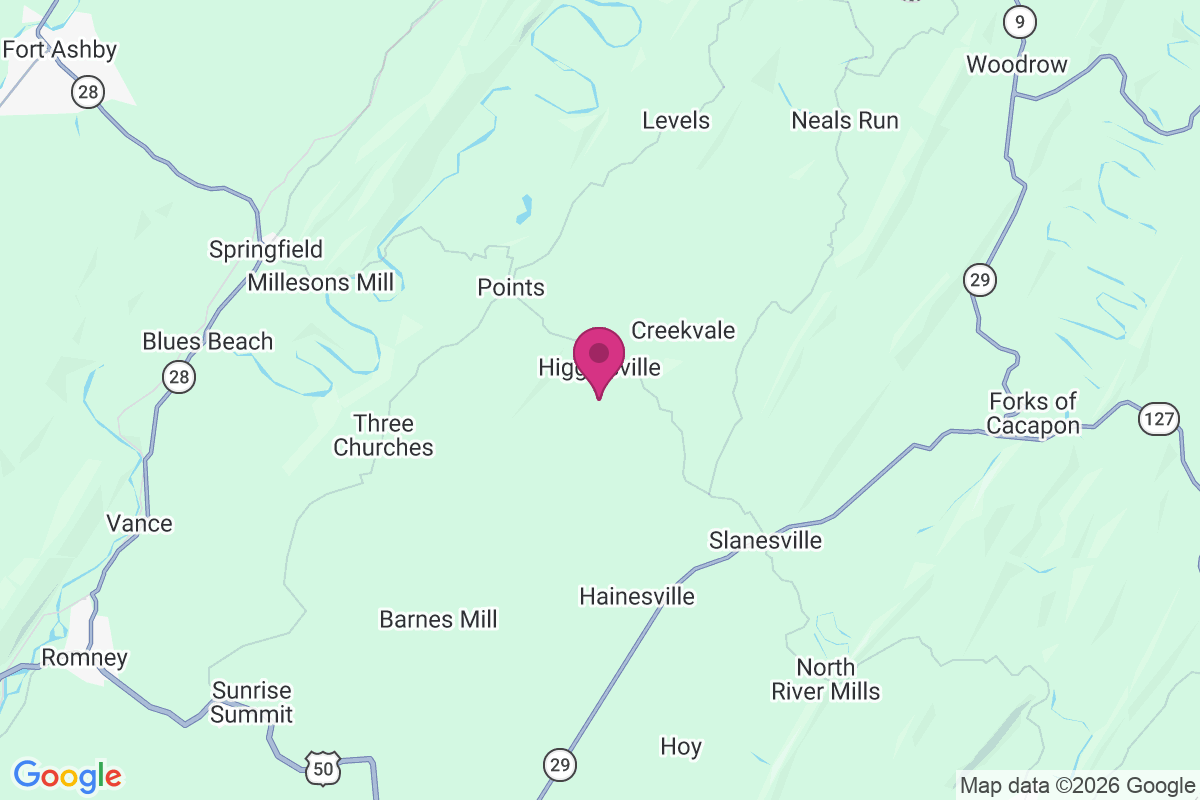 Higginsville map