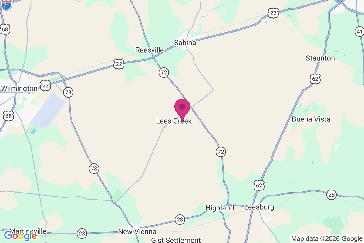 Lees Creek map