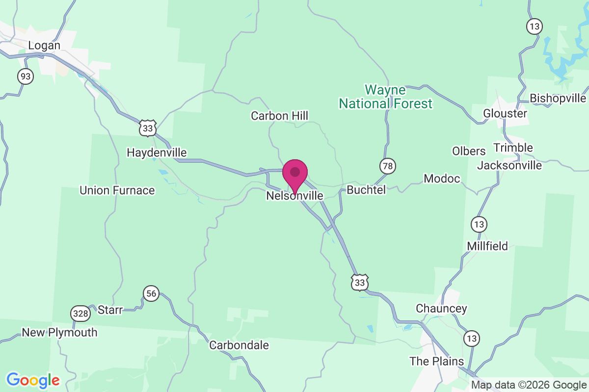 Nelsonville map
