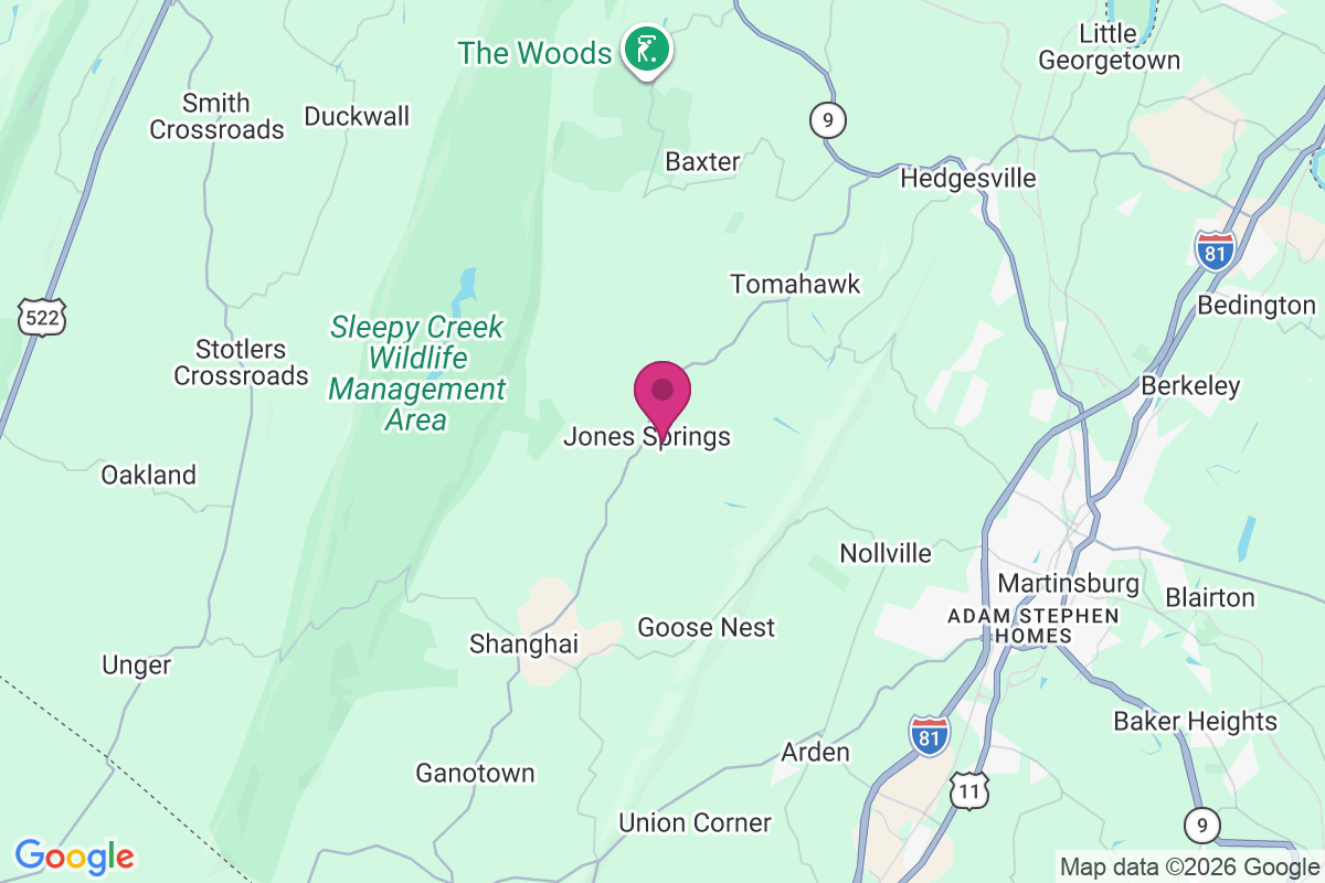 Jones Springs map