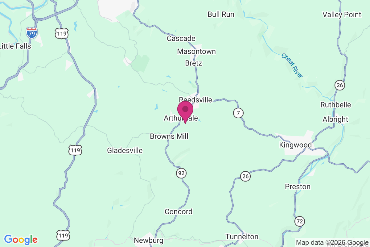 Arthurdale map