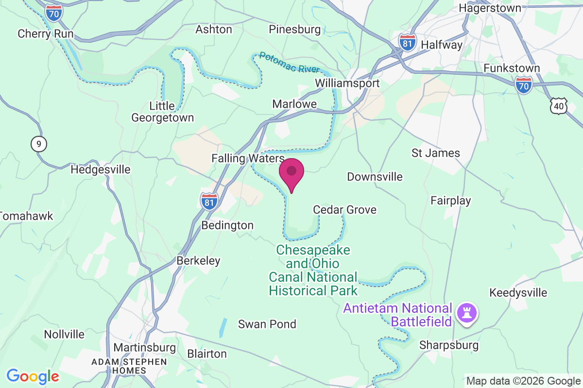 Potomac Woodlands map