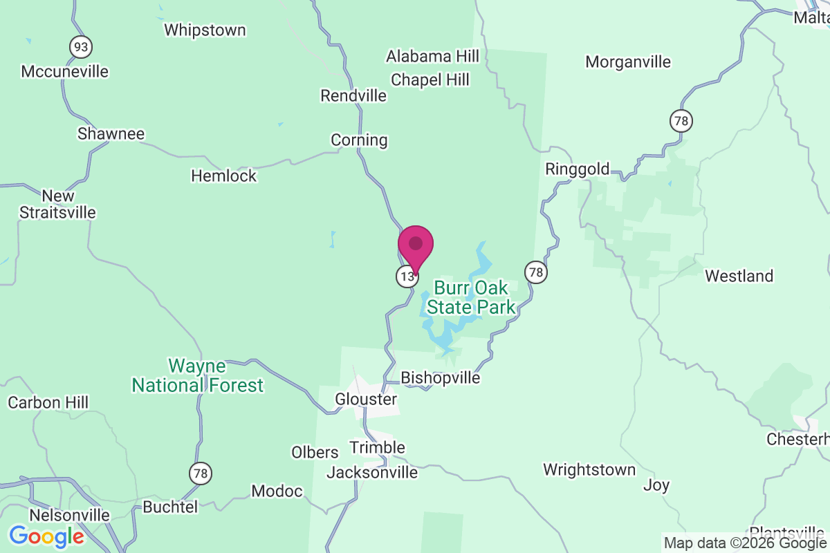Burr Oak map