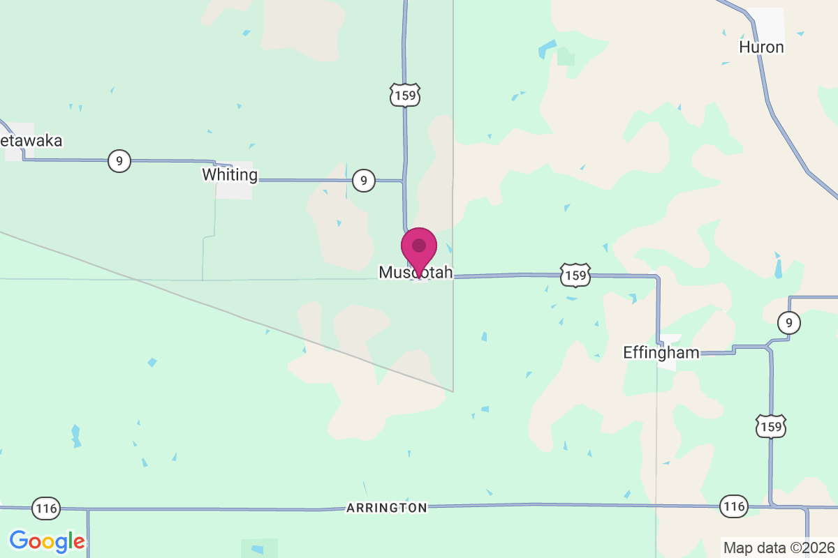 Muscotah map