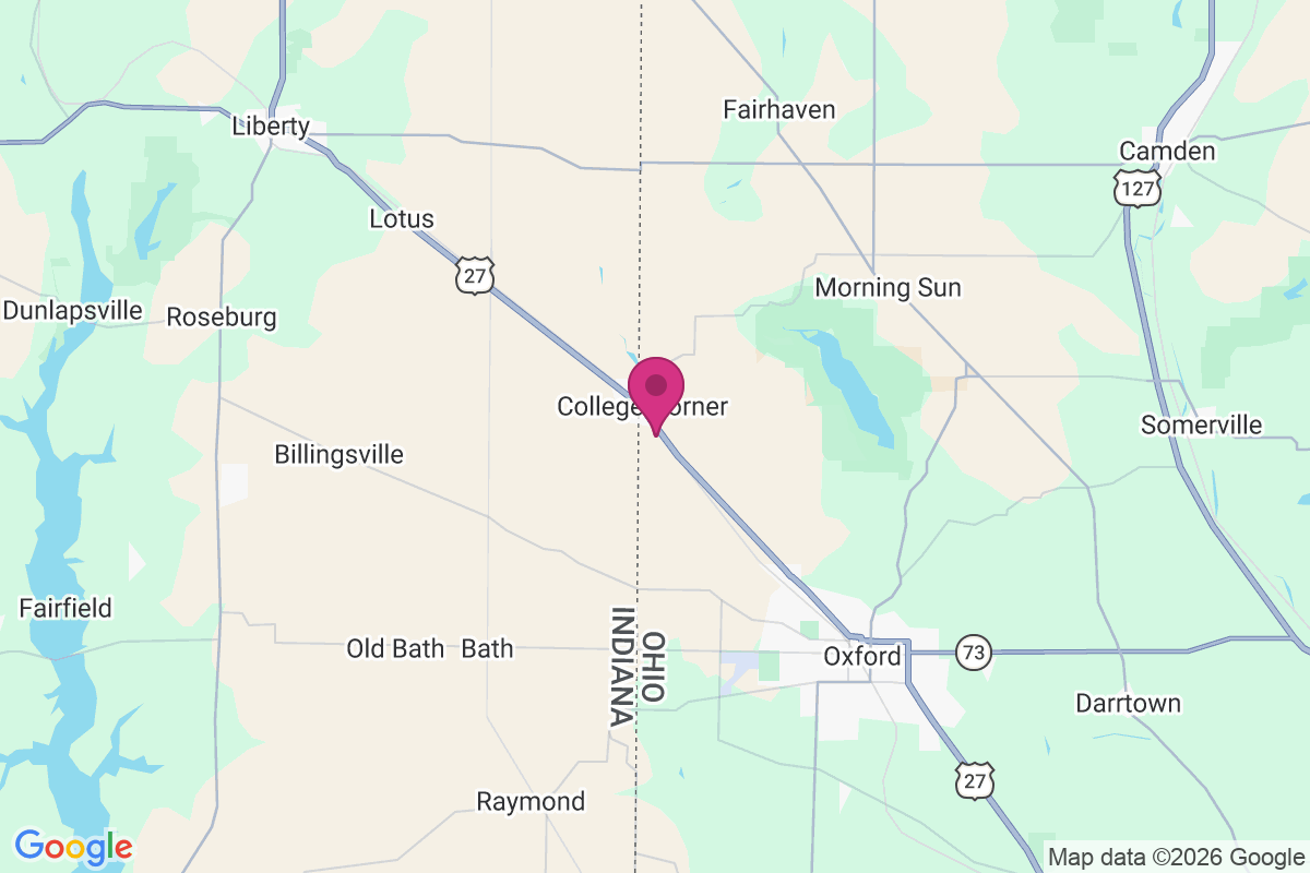 West College Corner map