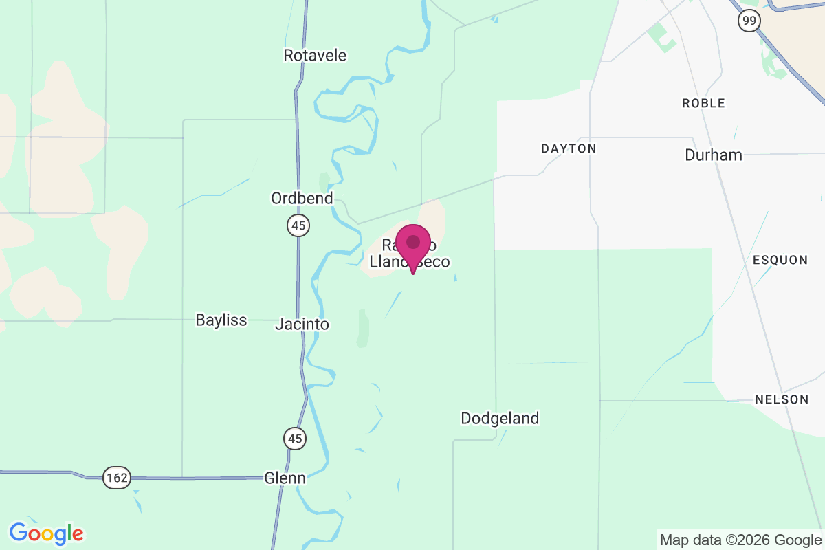 Rancho Llano Seco map