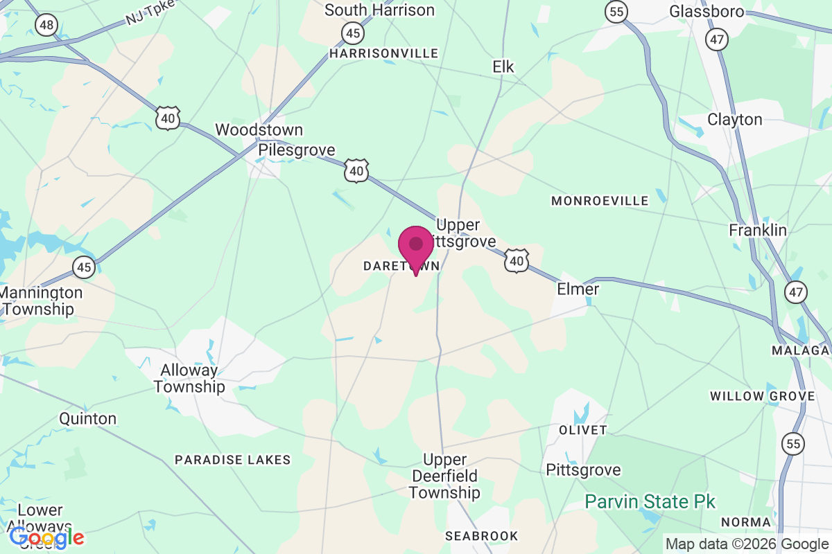 Daretown map