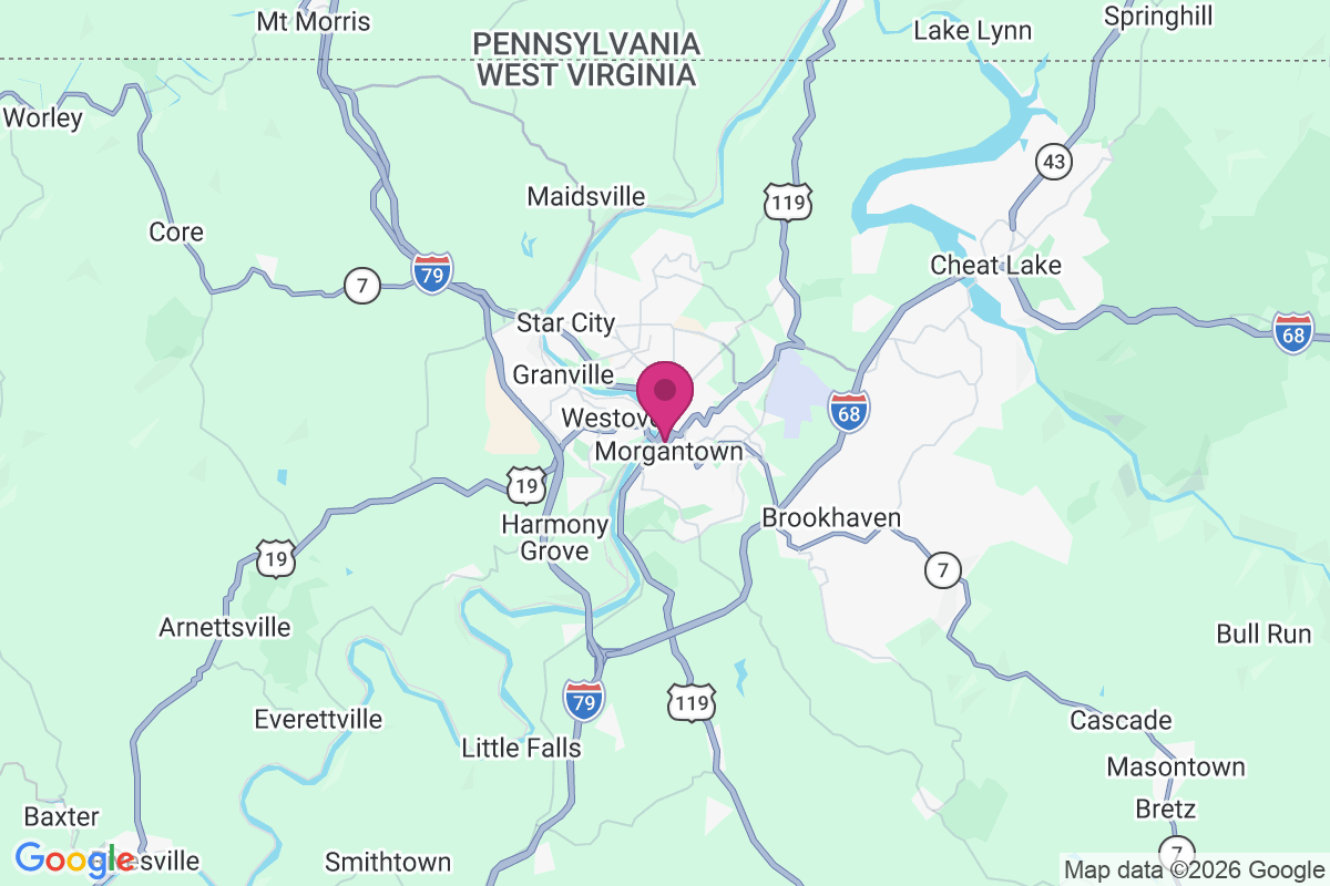Morgantown map
