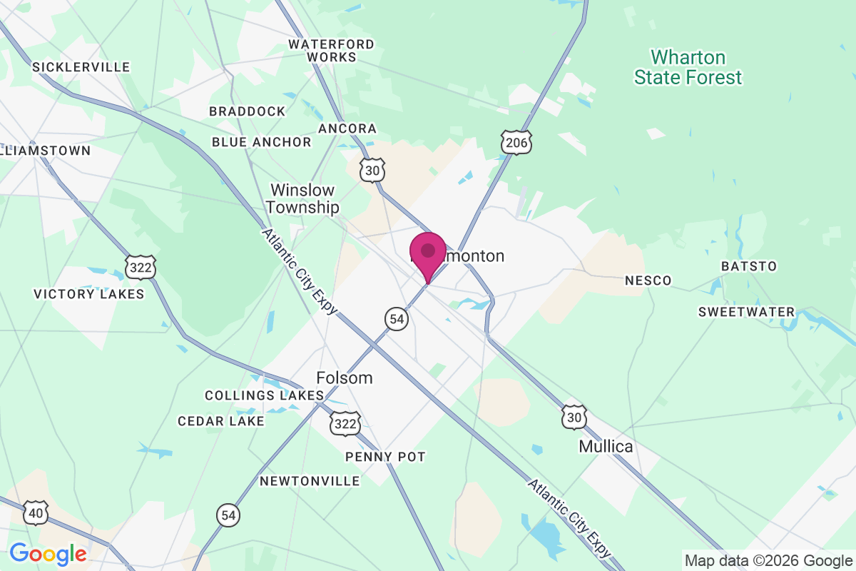 Hammonton map