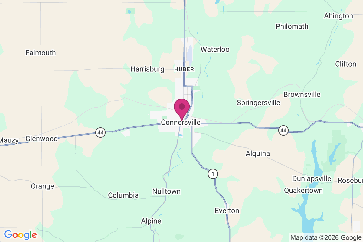 Connersville map
