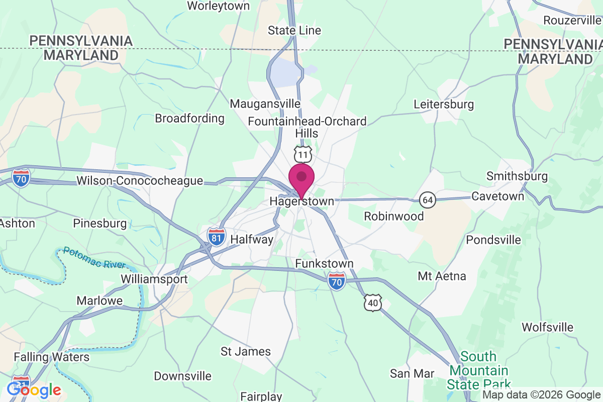 Hagerstown map