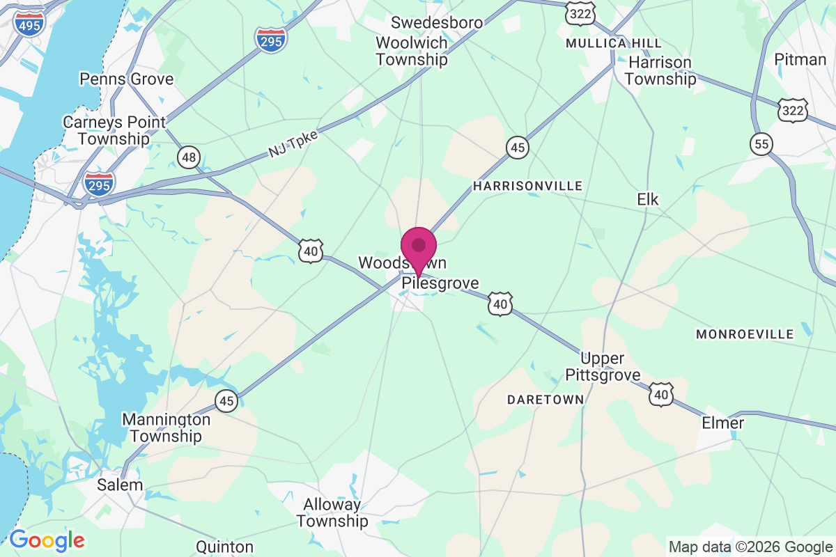 Woodstown map