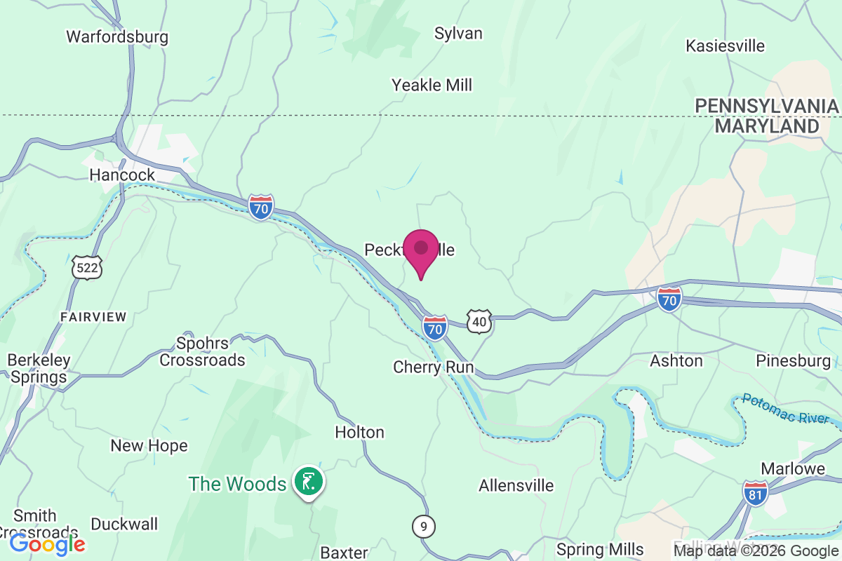 Pecktonville map