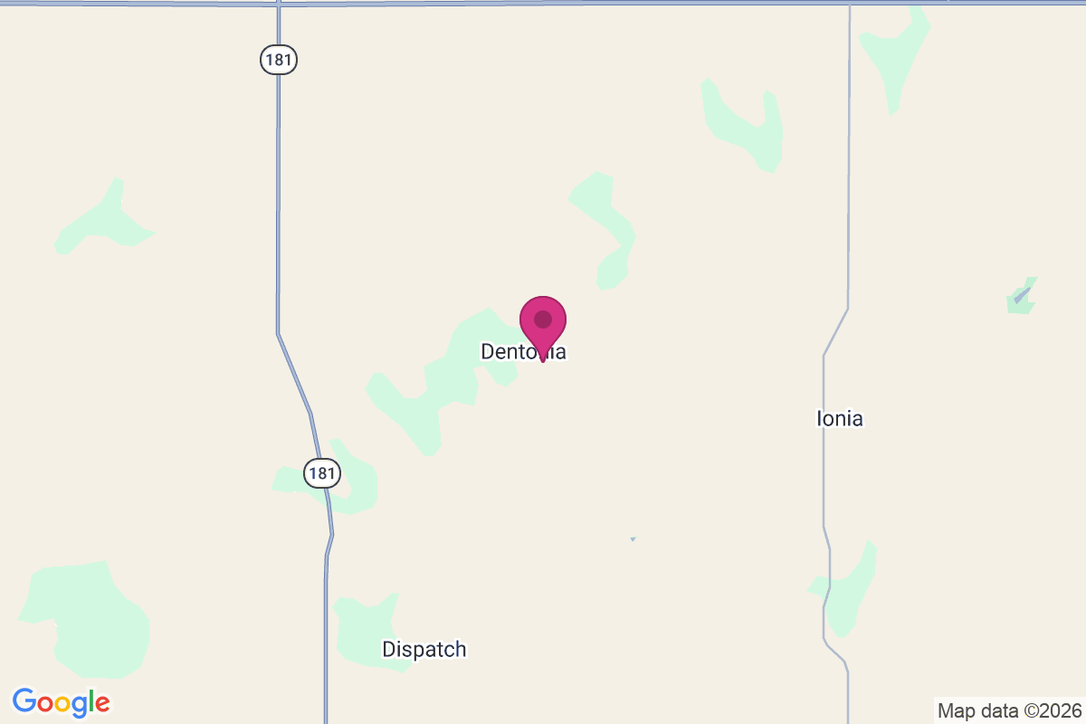 Dentonia map