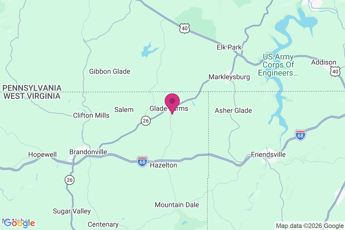 Glade Farms map