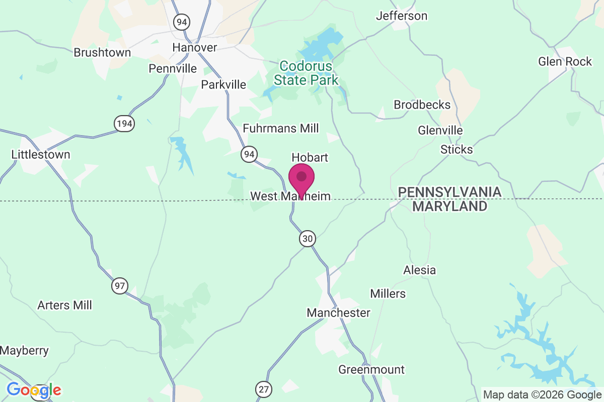 West Manheim map