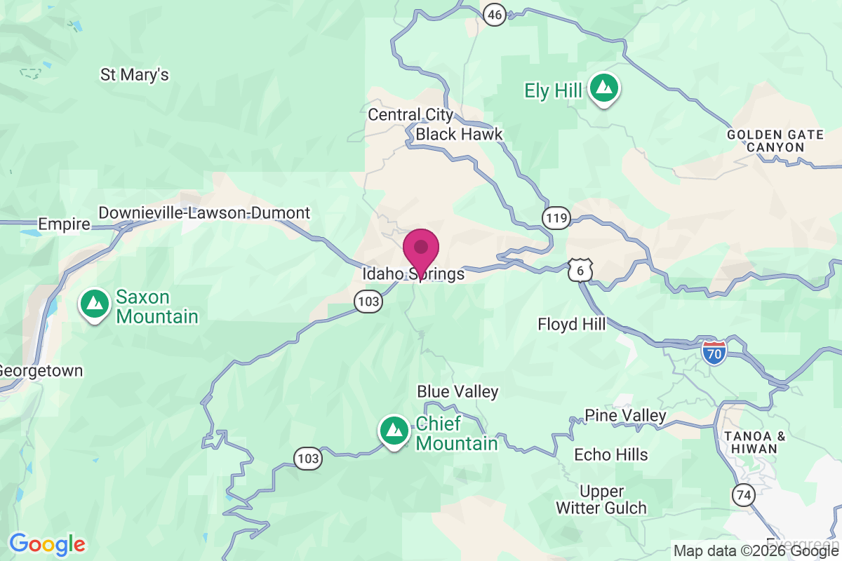 Idaho Springs map