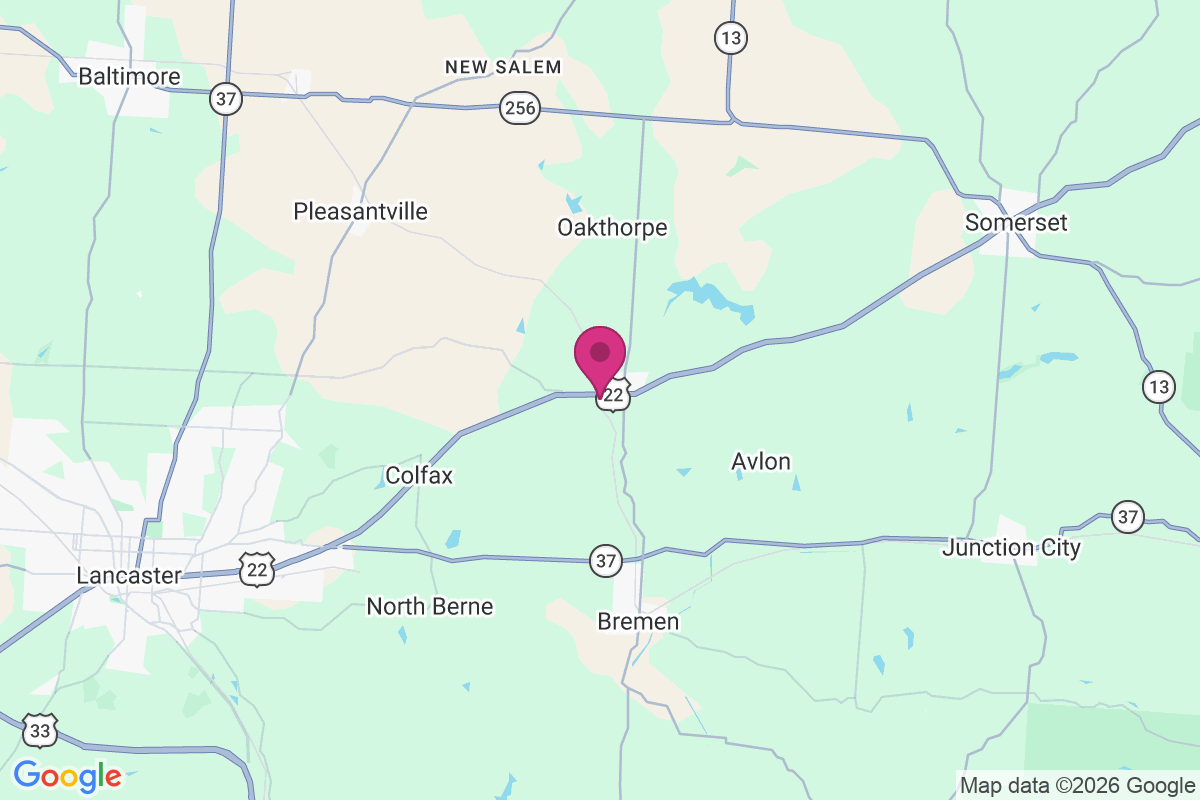 West Rushville map