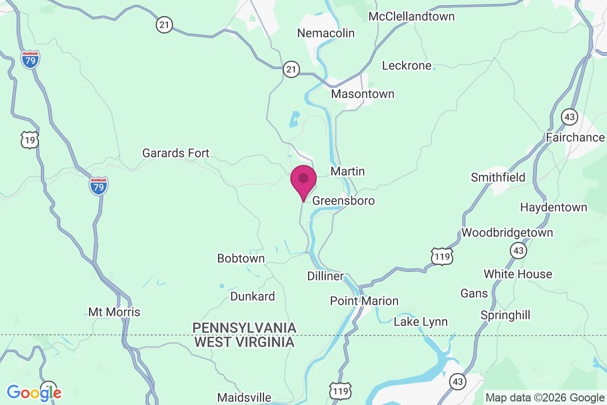 Fieldsons Crossroads map