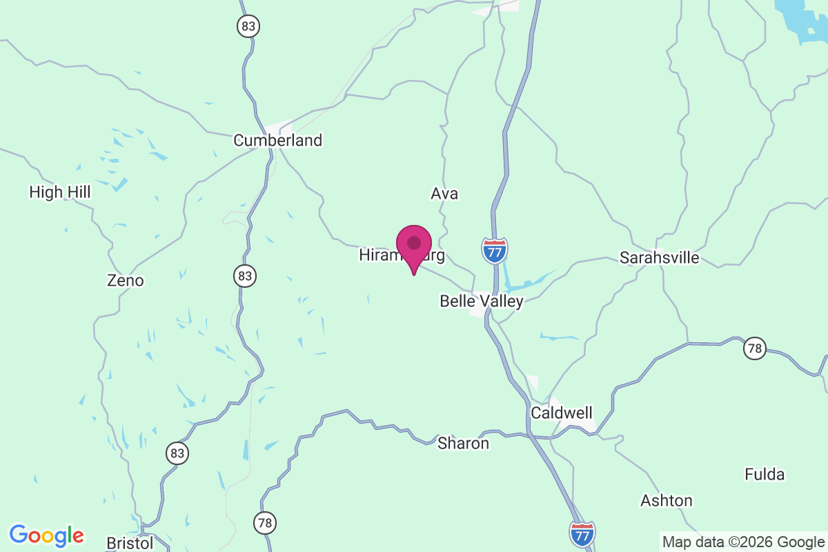 Hiramsburg map