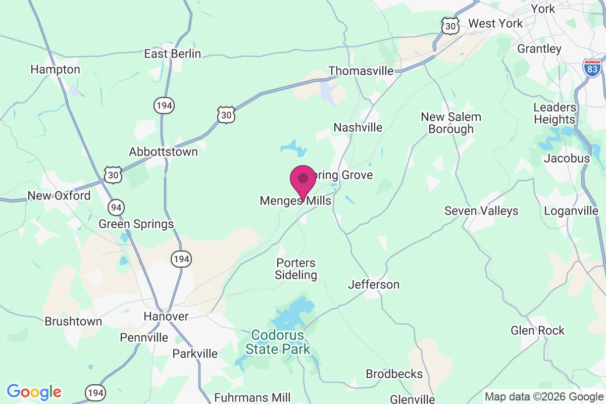 Menges Mills map