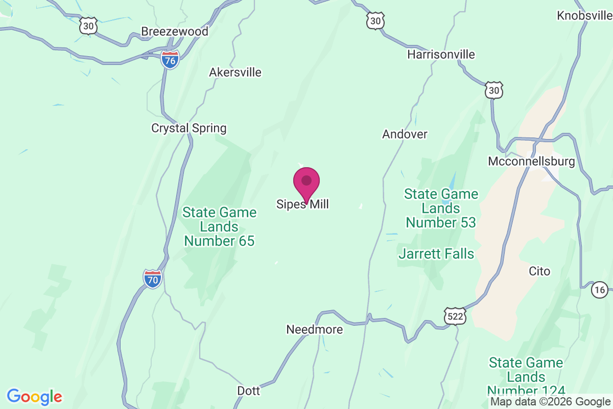 Sipes Mill map