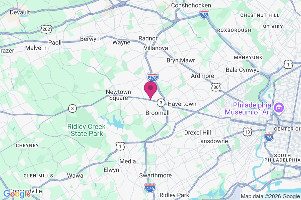 Broomall map