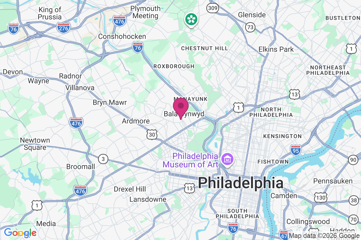 Bala-Cynwyd map