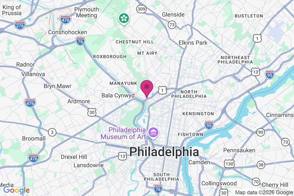 East Falls map