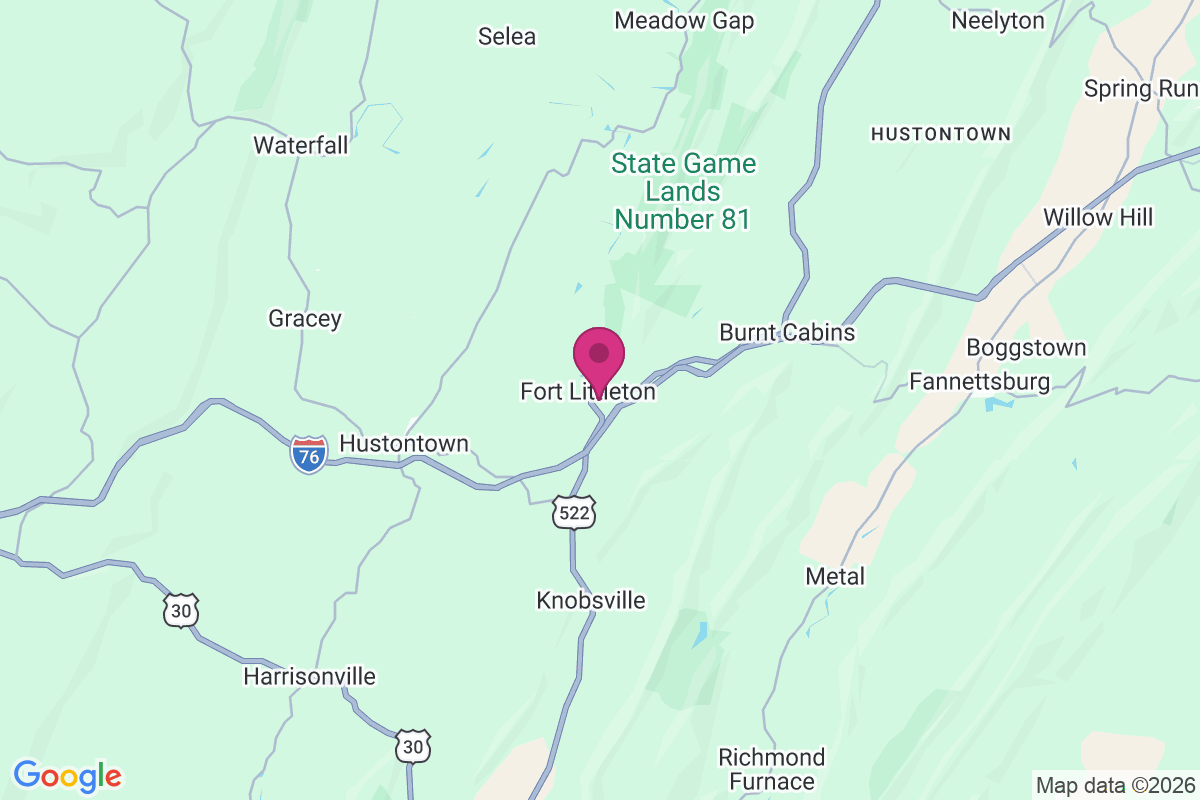 Fort Littleton map