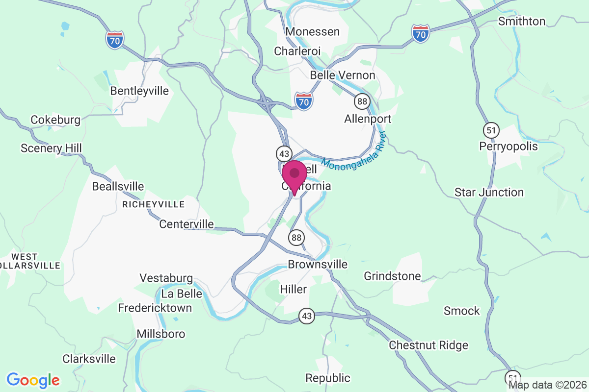 Coal Center map