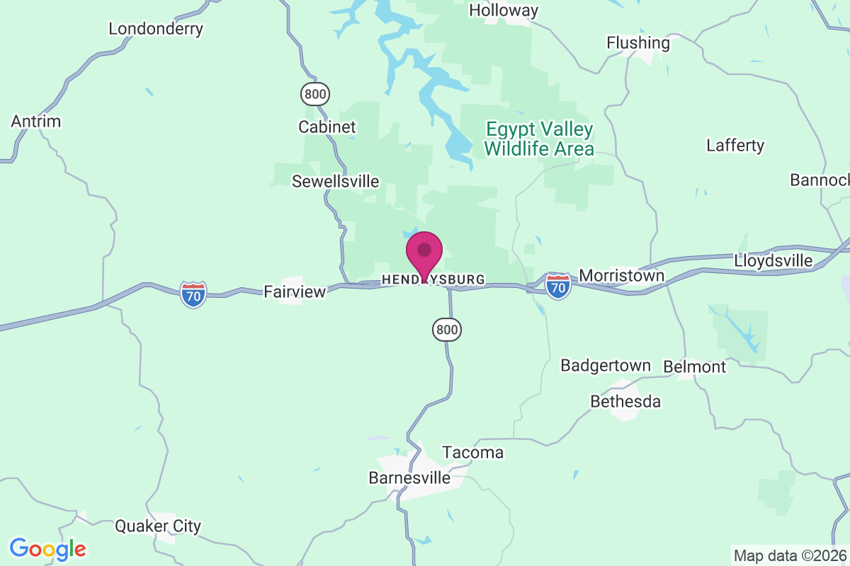 Hendrysburg map