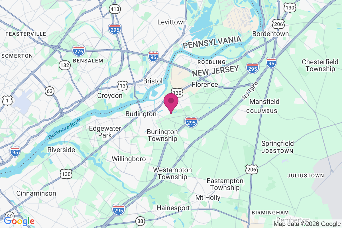 East Burlington map