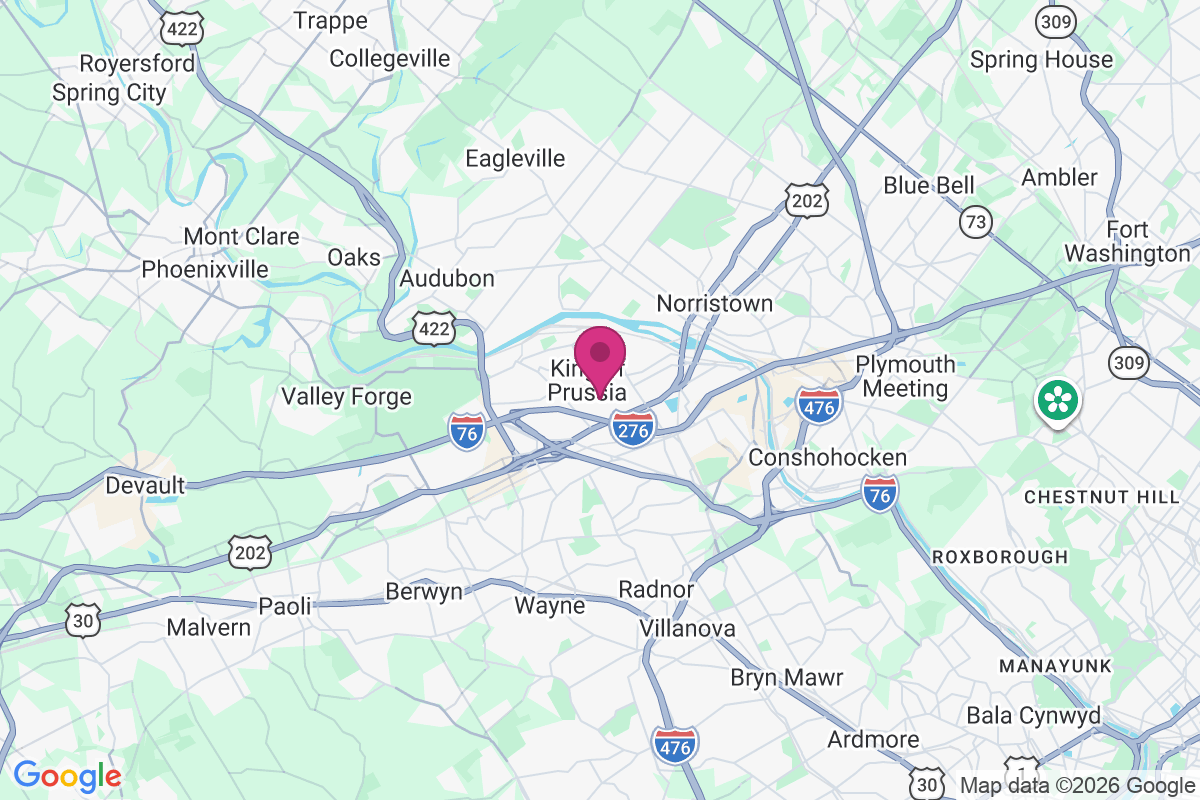 King of Prussia map