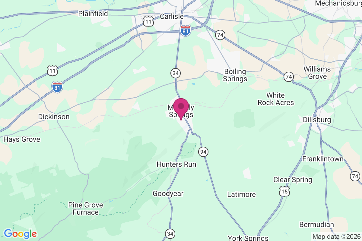 Mount Holly Springs map