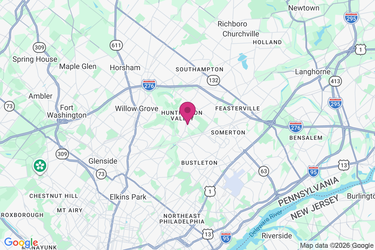 Bryn Athyn map