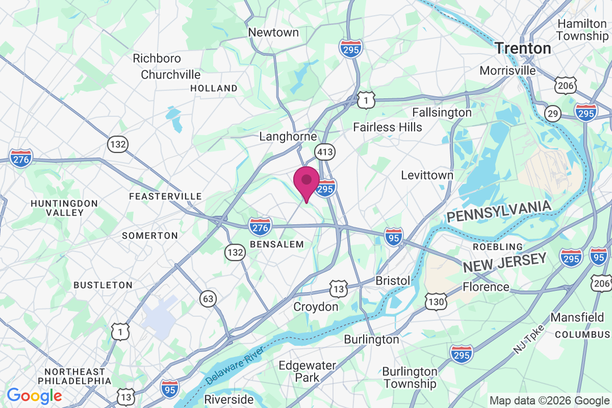 Hulmeville map