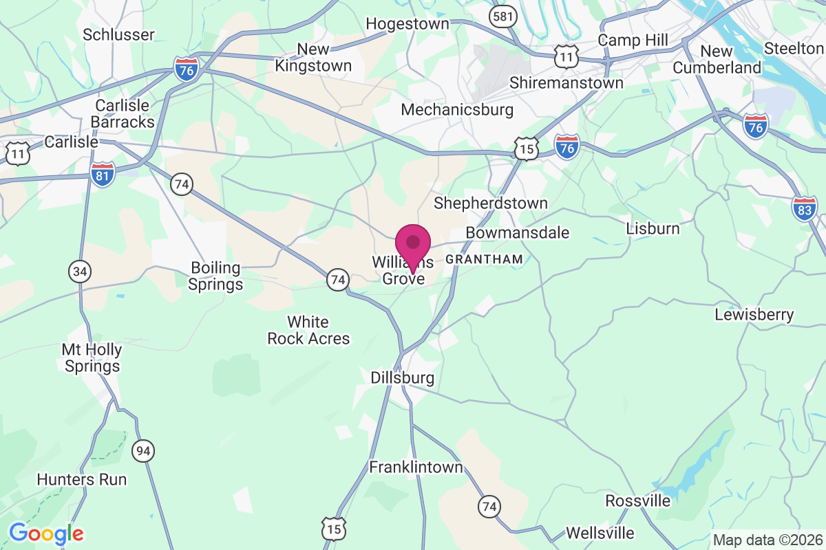 Williams Grove map