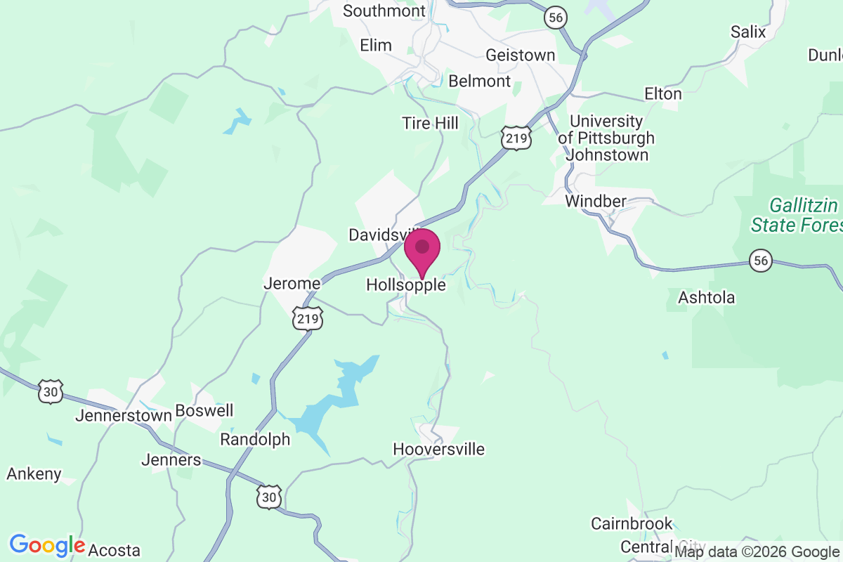Hollsopple map