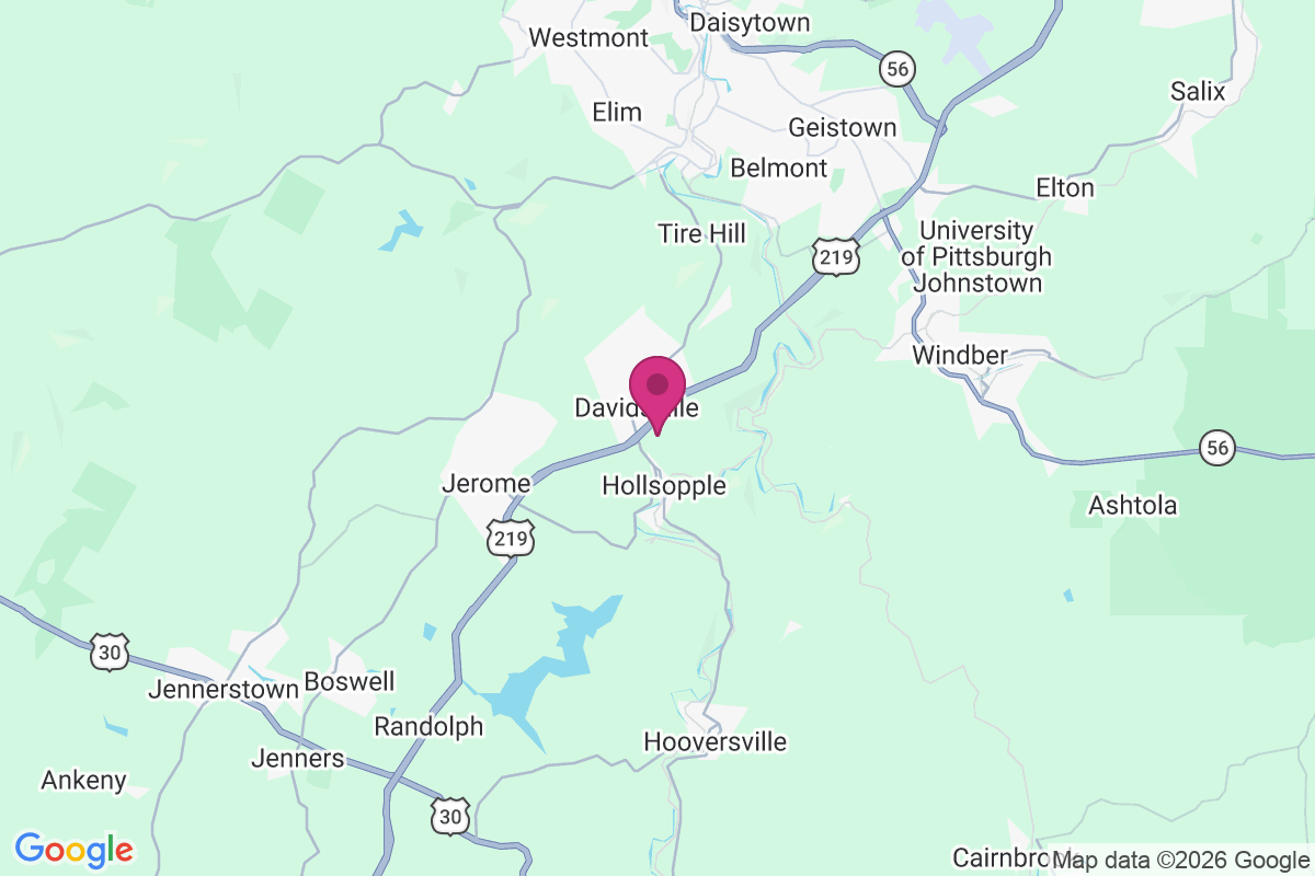 Davidsville map