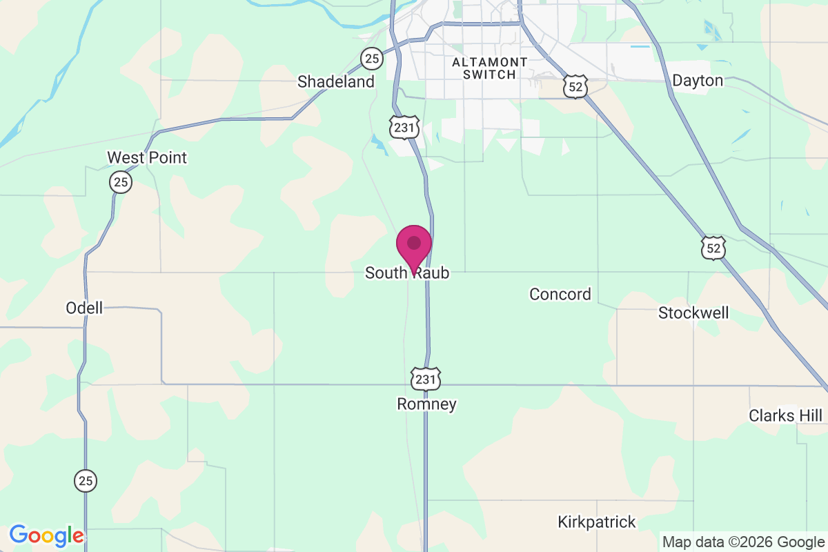 South Raub map
