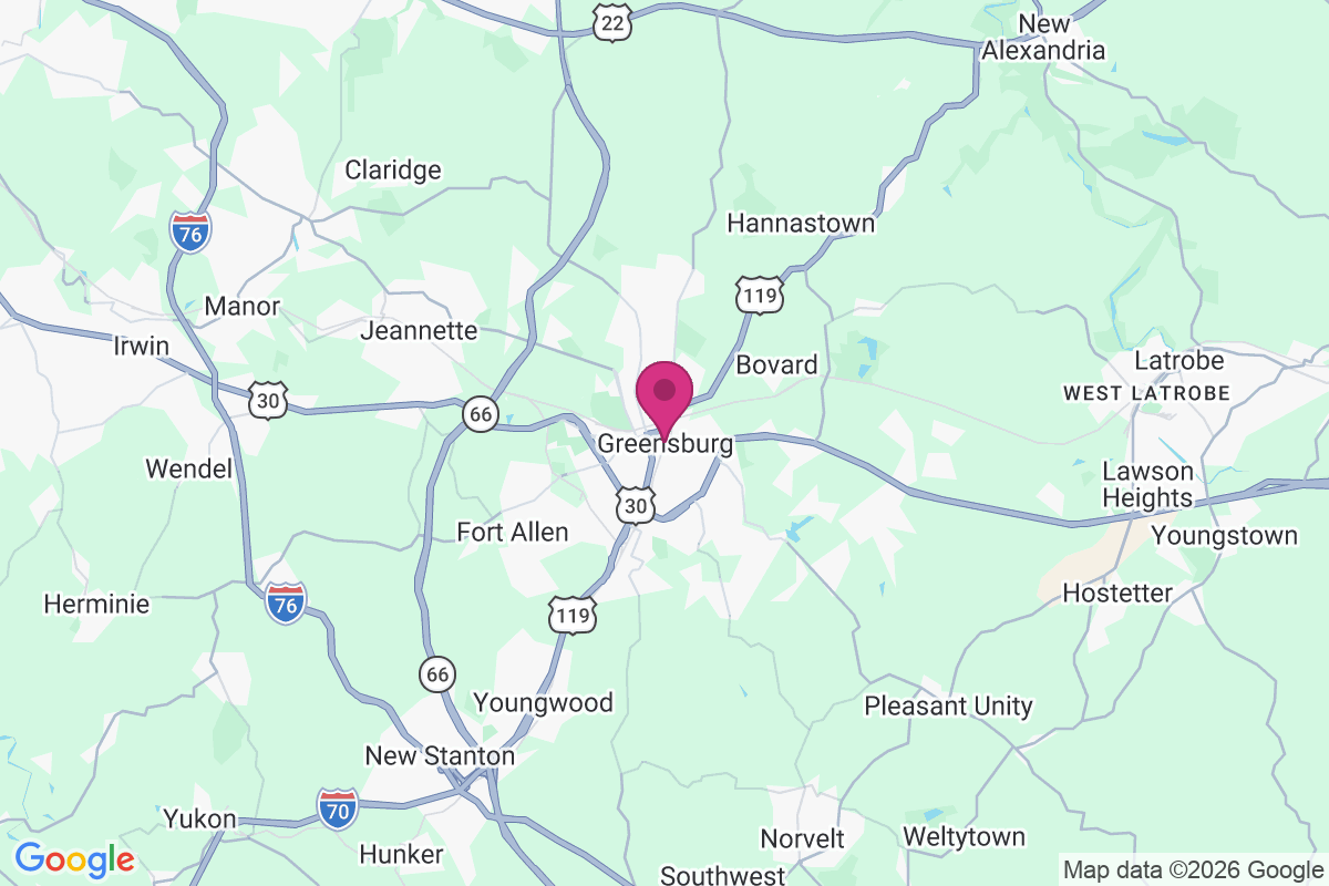 Greensburg map