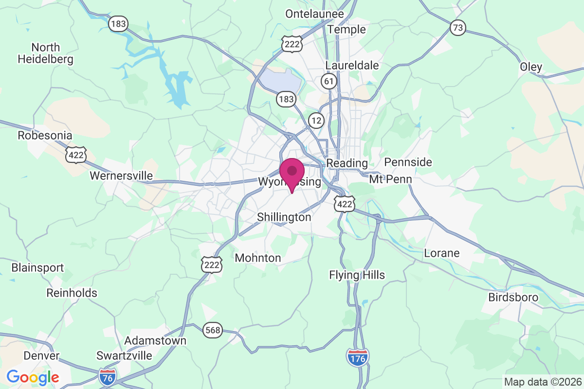 Wyomissing map