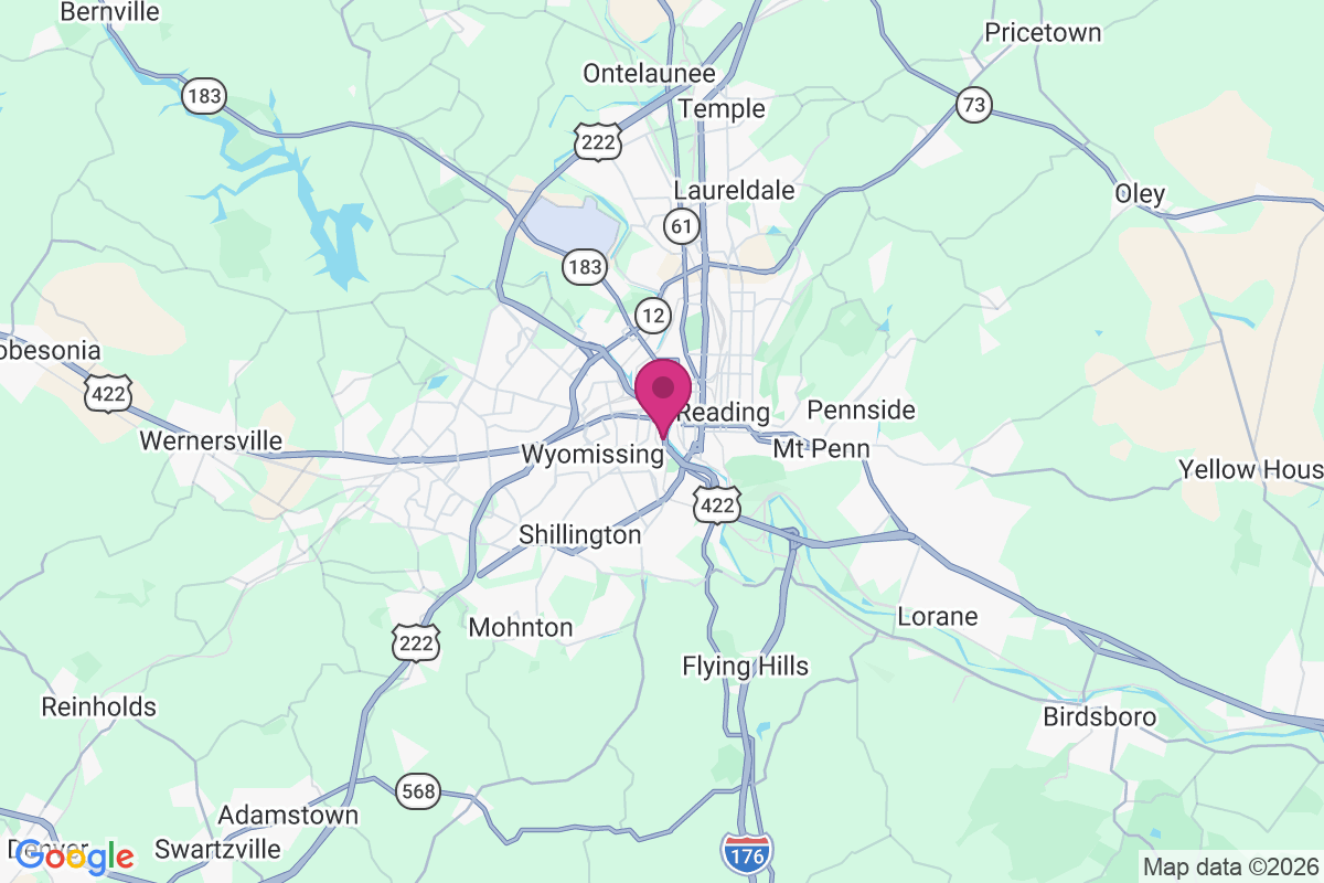 West Reading map