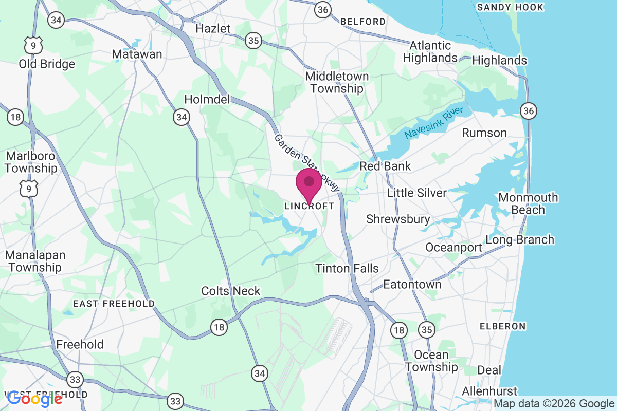 Lincroft map