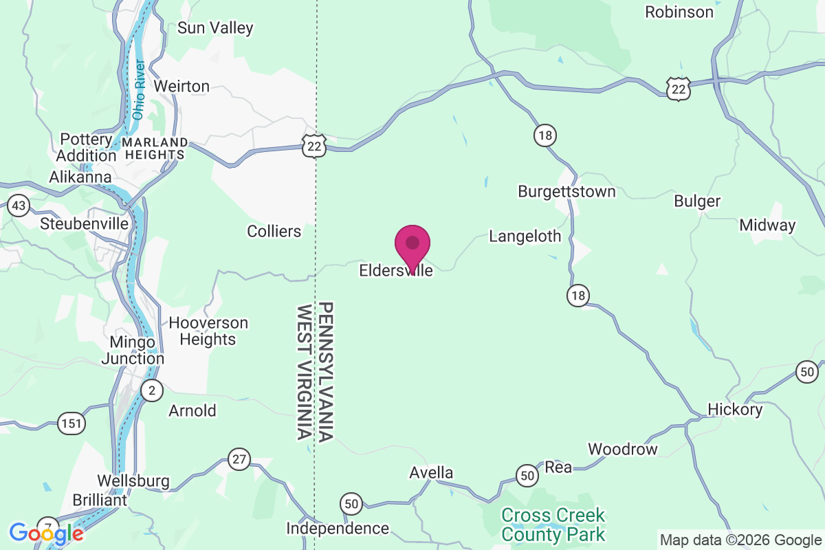 Eldersville map