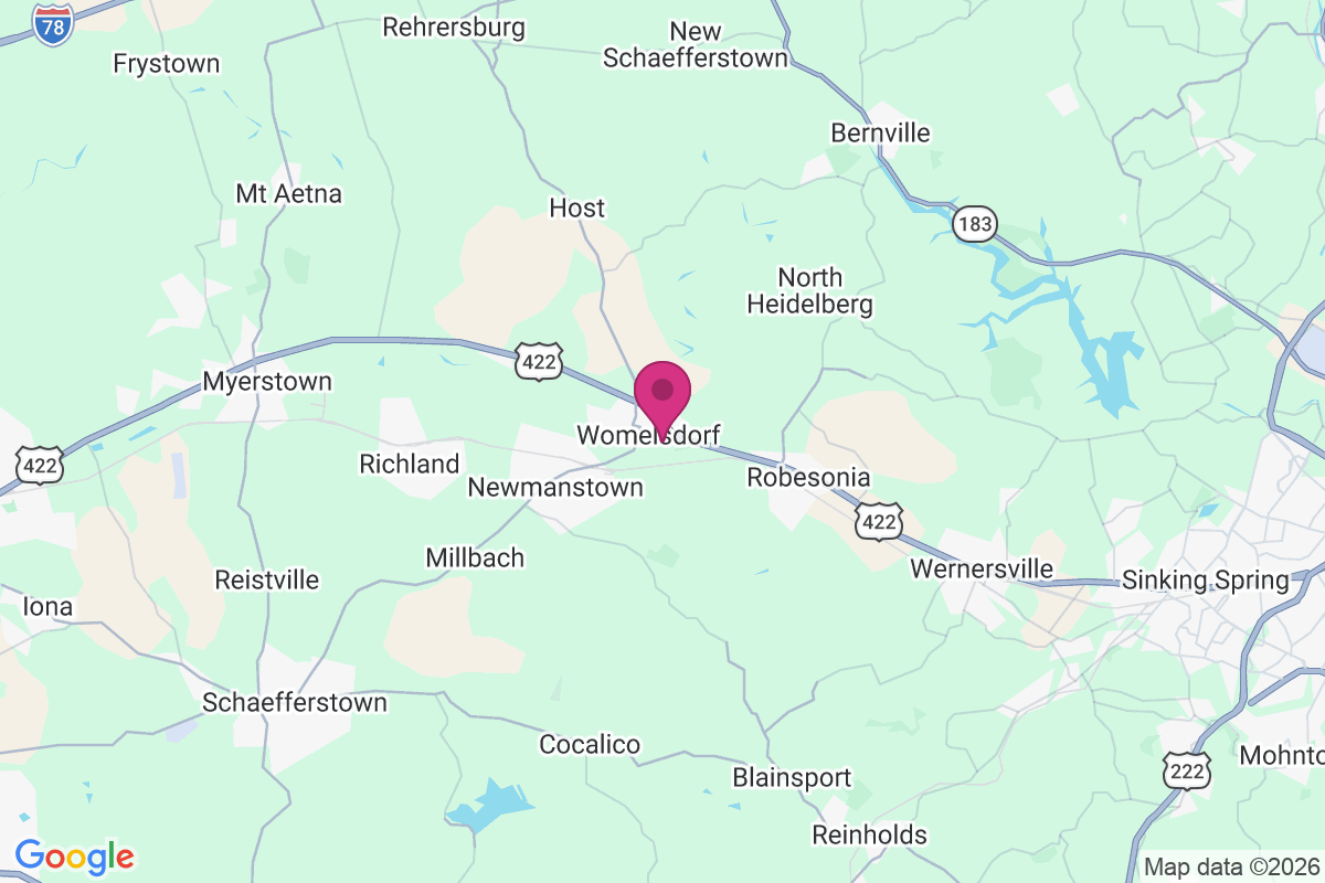Womelsdorf map